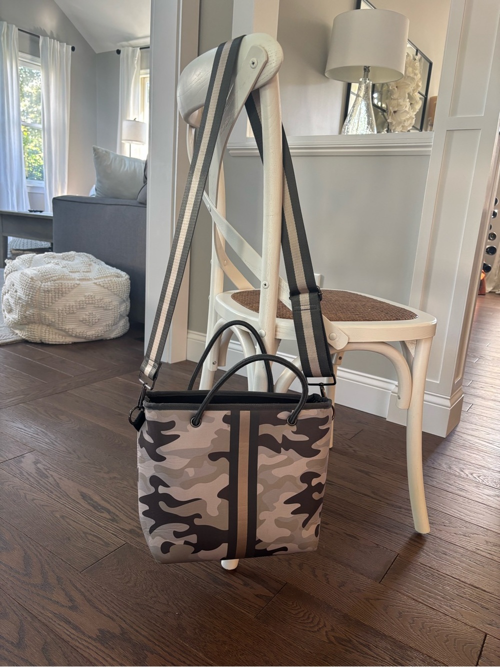 Haute Shore Ryan Crossbody Tote in Safari - Taupe Camo Neoprene